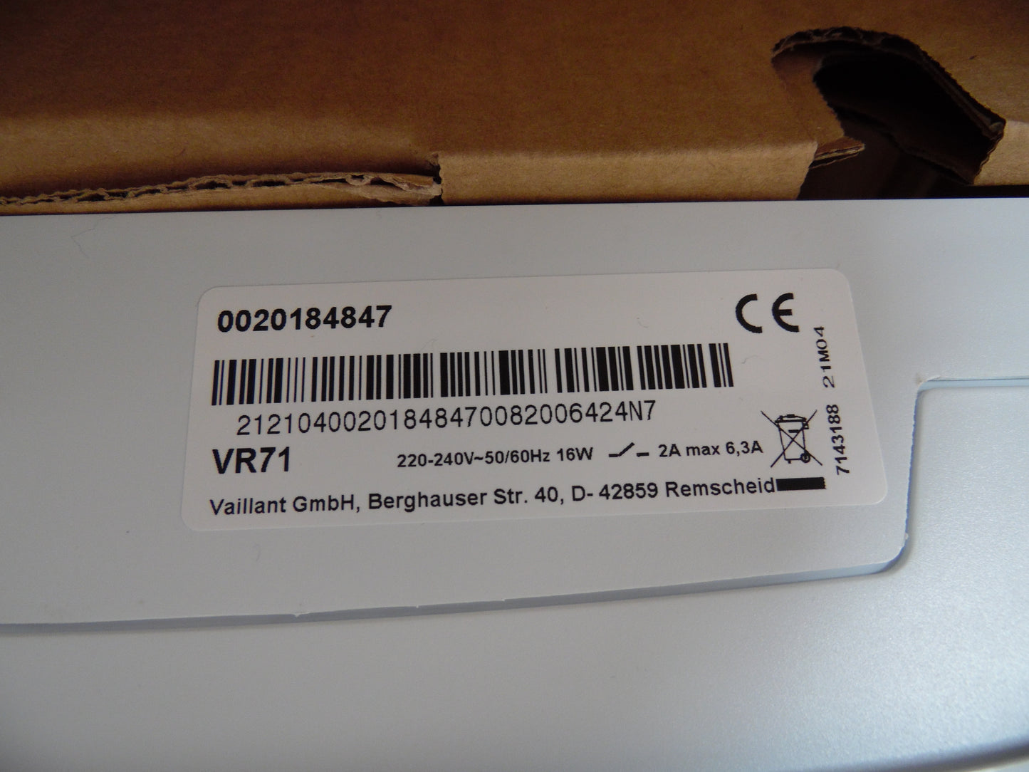 Vaillant VR71 - 0020184847