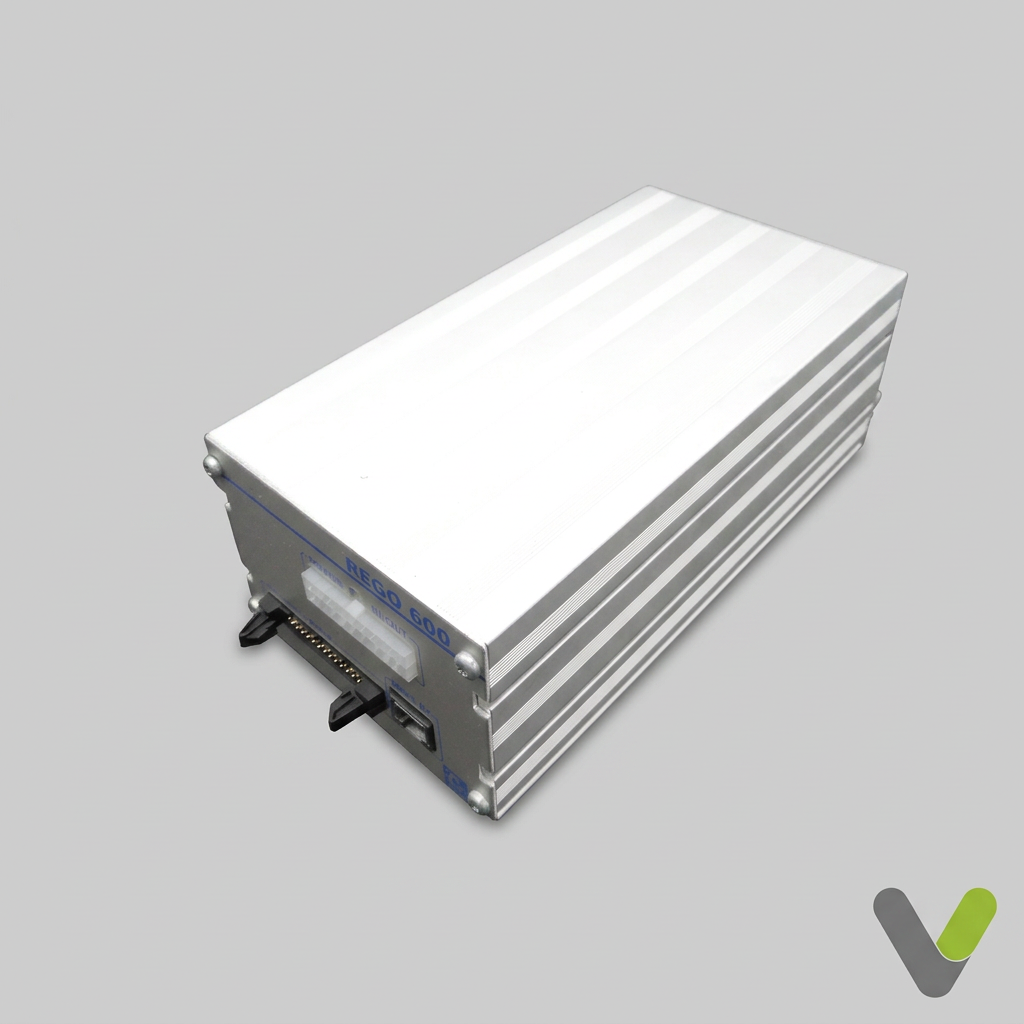 IVT Rego Box 600 heat pump control unit full enclosure in light grey studio view