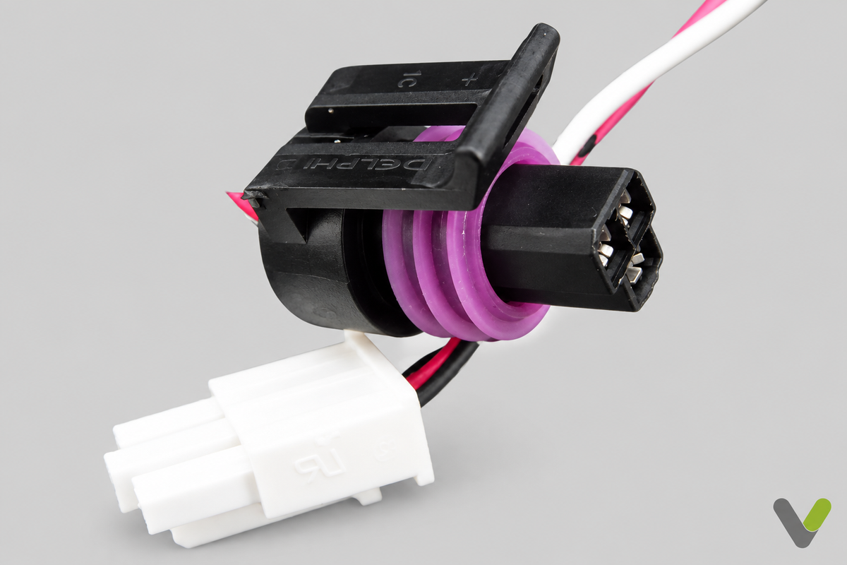 New NIBE pressure cable sensor part 718067 connectors and seals on a light grey background