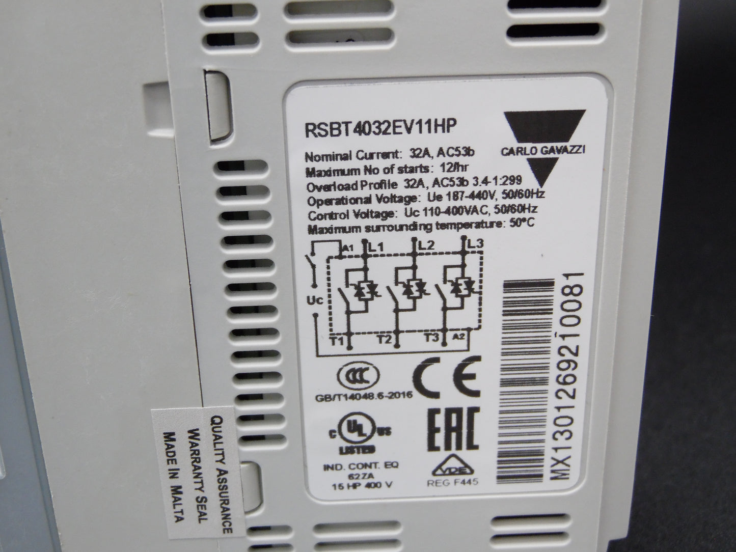 RSBT4032EV11HP - Soft Start - 3 Phase