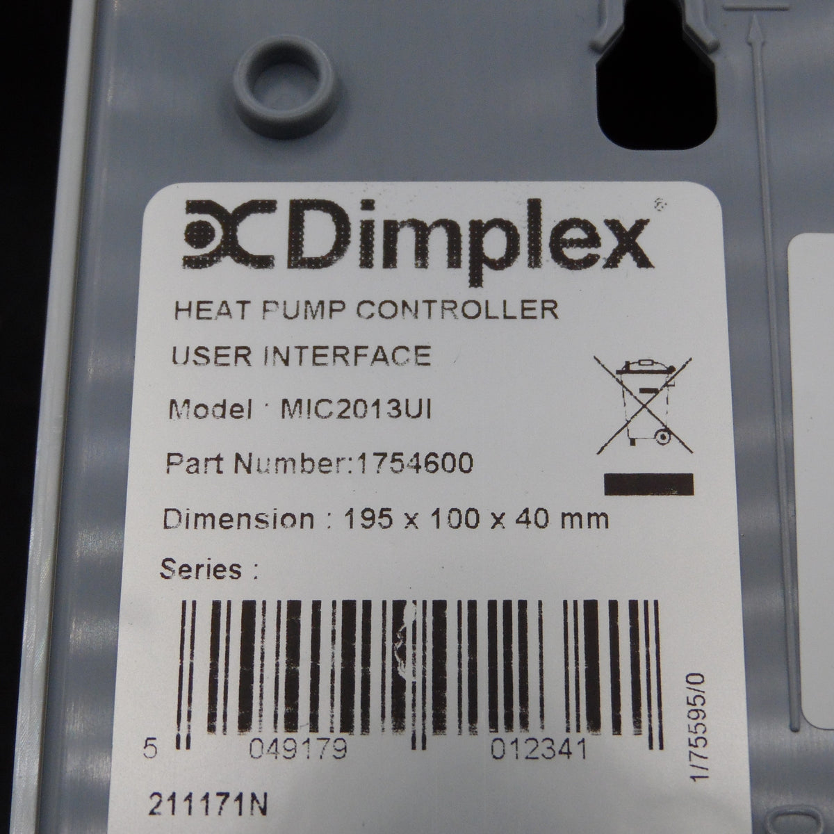Dimplex Radiators Control Dimplex Controllers - 1754600 – Varmetec Limited