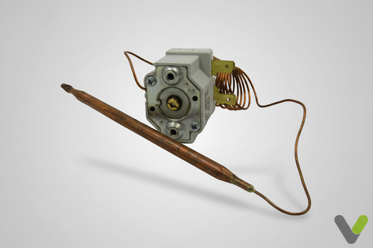 Nibe thermostat 518642 with mounting bracket, coiled copper capillary and sensor probe