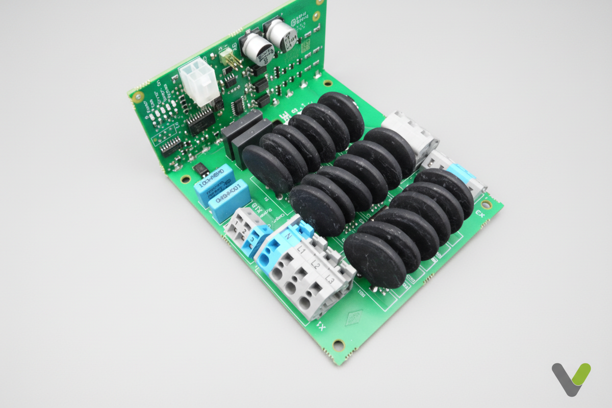 Nibe PCB control board angled view