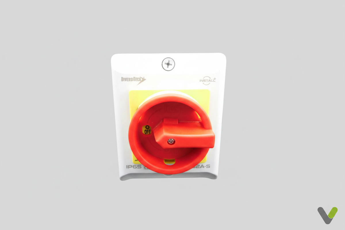 IP65 rotary isolator switch - front view