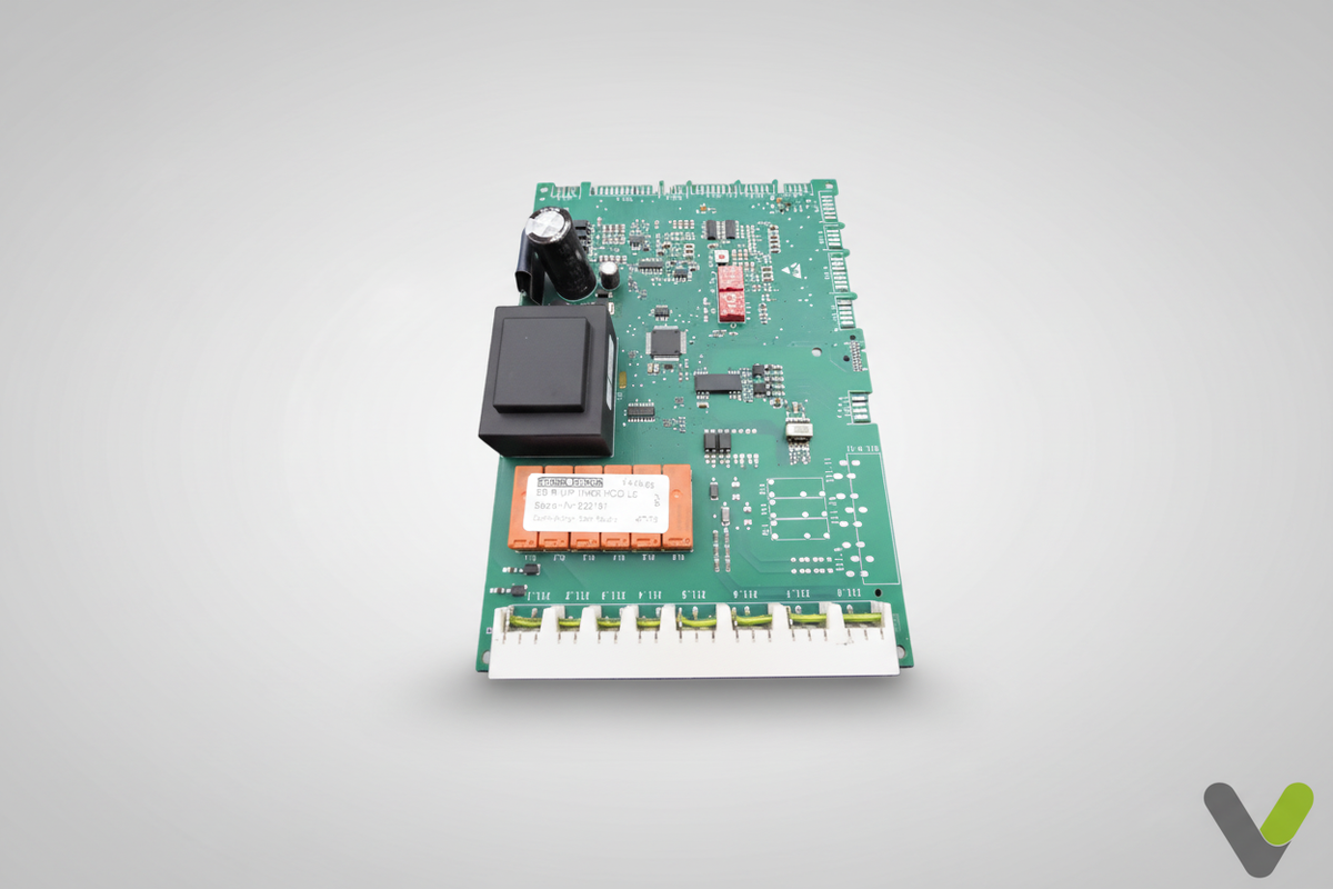 Stiebel Eltron IWS control board 347932, top-down view of the green PCB