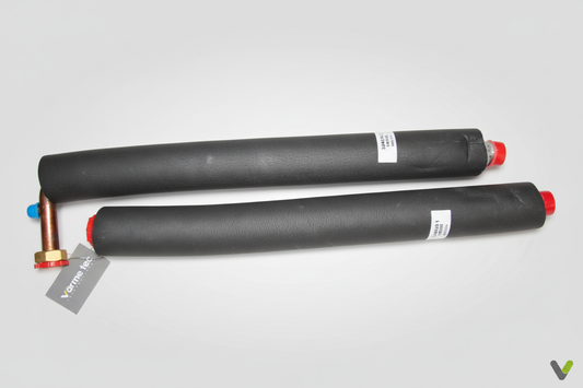 Nibe flexible heat pump hoses pair with insulation