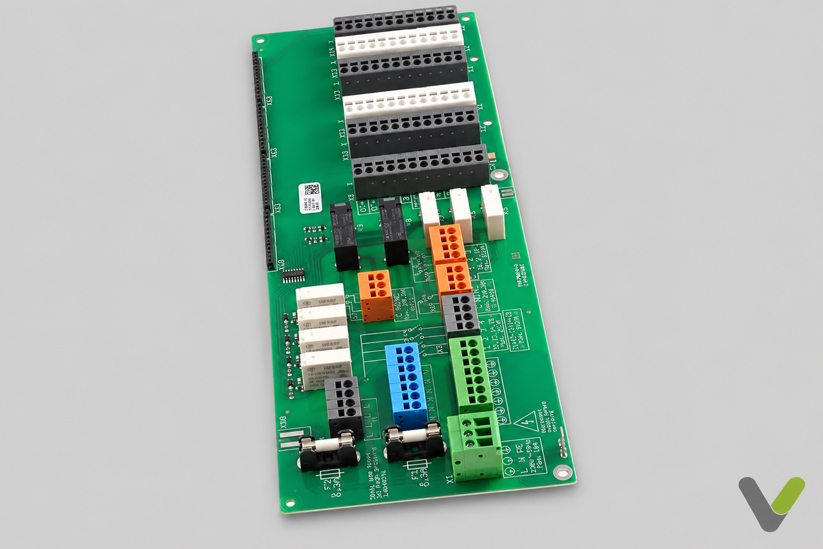 New NIBE PCBA SMO S control board part 818956 on a light grey background