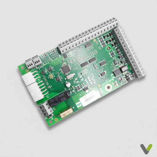 Nibe processor card 518848 AA3 input board angled view
