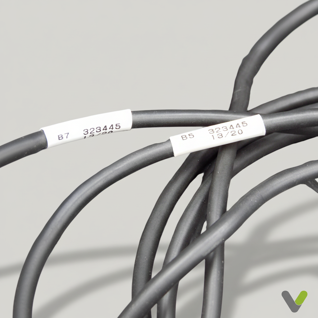 Close-up of Stiebel Eltron cable loop 323445 with B7 and B5 labelled leads