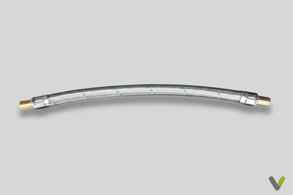 Nibe flexi hose 524253 600mm curved view