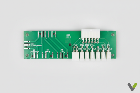 Nibe F370 connection card - top view