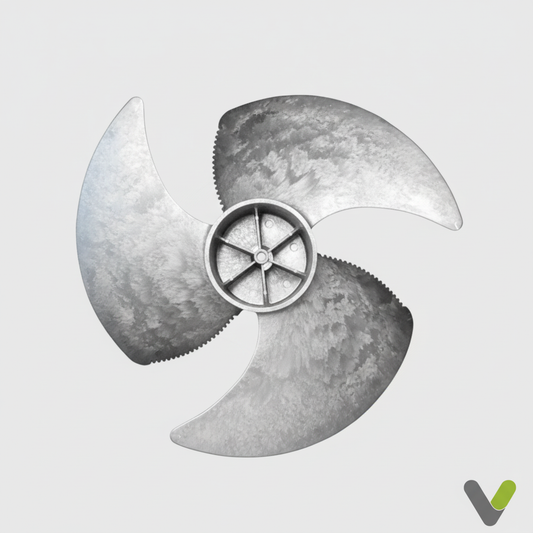 Nibe Fan Blade 718102 - 4-blade cast aluminium axial fan blade for F2040 8kW heat pump