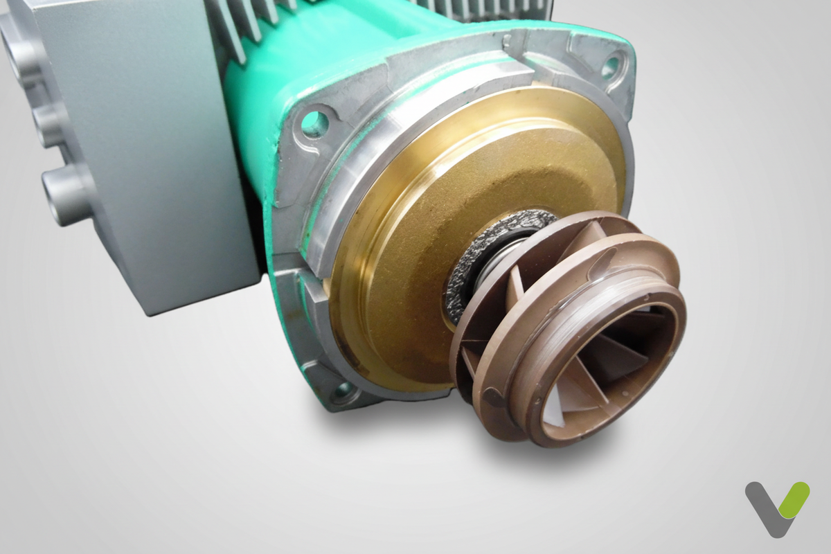Wilo Stratos 40/1-12 DA pump head complete three-quarter view