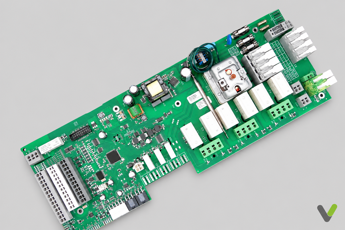 Nibe MCB base card 818231 on a light grey background, second view