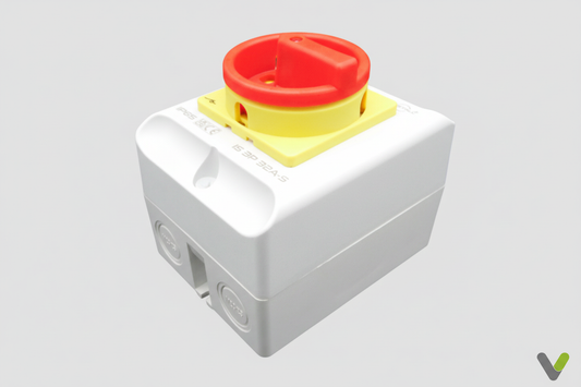 IP65 rotary isolator switch - angled view
