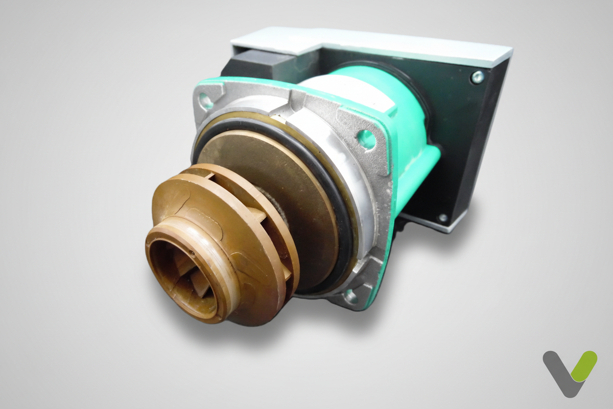 Wilo Stratos PARA 30/1-8 T3 pump head showing motor housing and impeller