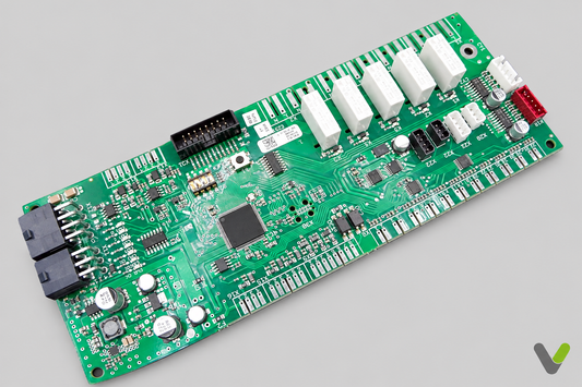 Nibe input card 818232 close-up on a light grey background
