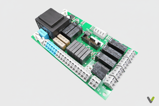 Nibe PCB control board - angled front view