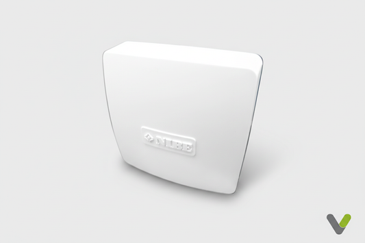 Nibe Outdoor Sensor 318828 front - light grey with V