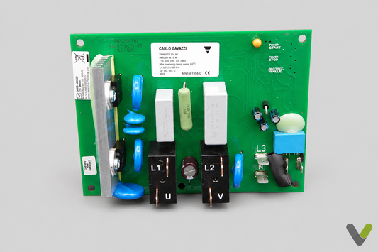 NIBE Soft Start board on a light-grey studio background